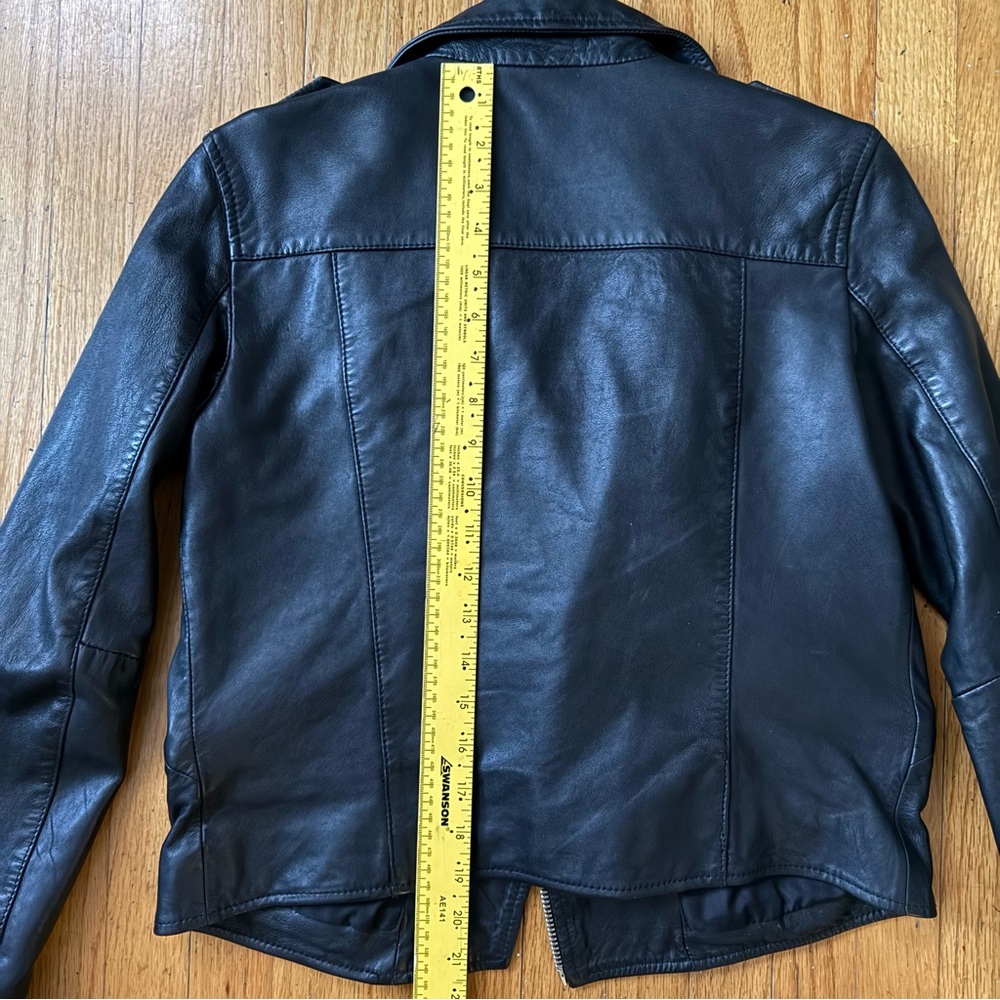 All Saints Balfern Leather Biker Jacket - Picture 7 of 10